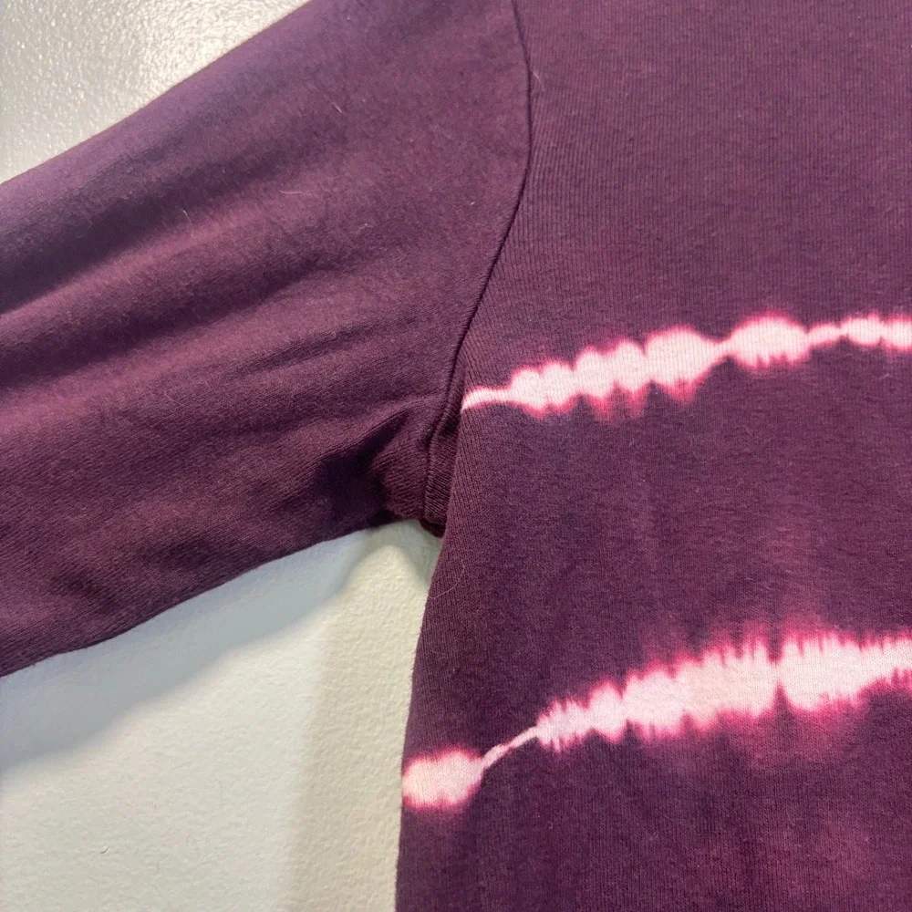 GAP Kids Girls VTG 90 Purple Tie Dye Long Sleeve T-Shirt Med Cotton Made in USA